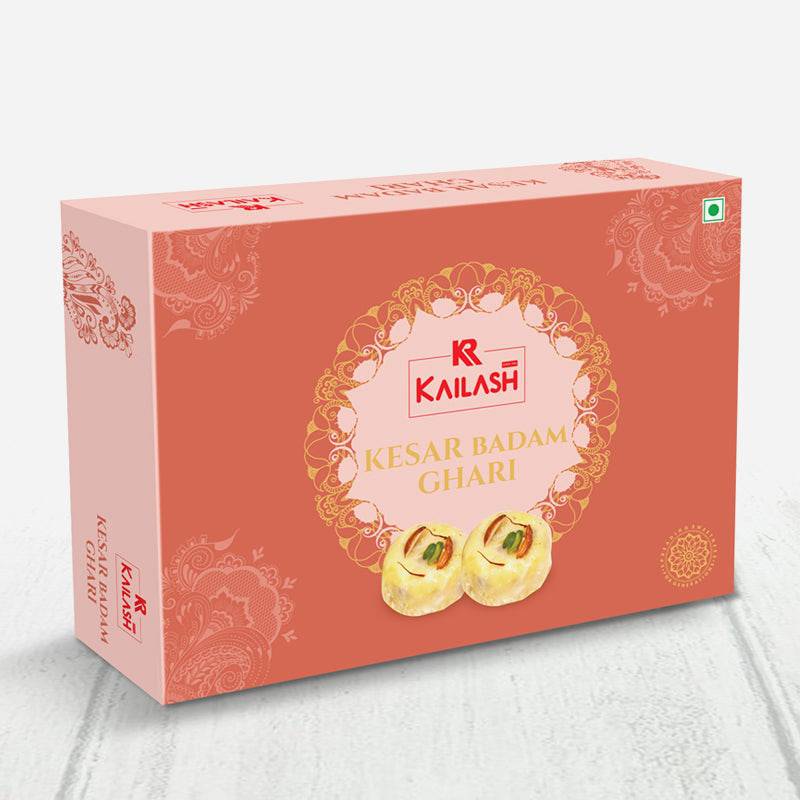 Kailash Sweets & Snacks Kesar Badam Ghari 1 kg - India shopping