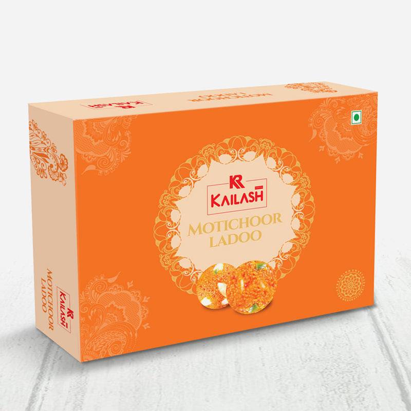 Kailash Sweets & Snacks Motichoor Ladoo 1 kg - India shopping