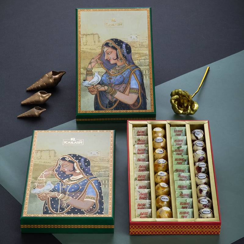 Kailash Sweets & Snacks Vintage 1 KG Sweets Box - India shopping