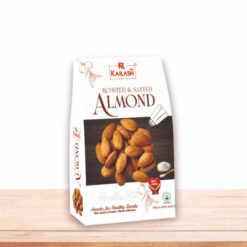 Kailash Sweets & Snacks  Roasted and Salted Almond - 250 gms - India shopping