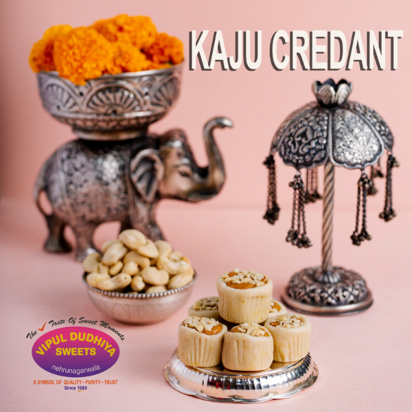 Vipul Dudhiya Sweets Kaju Crendent - 500 gms