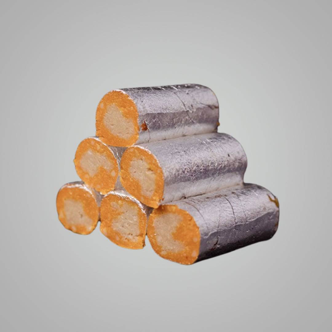 Kandoi Bhogilal Mulchand Kaju Kesar Roll - 500 gms - India shopping