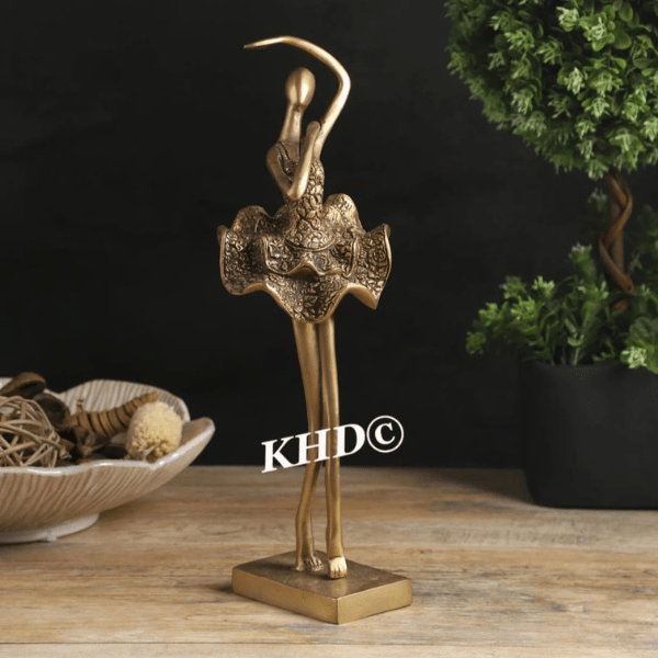 Brass Ballet Dancer Showpiece - India shopping