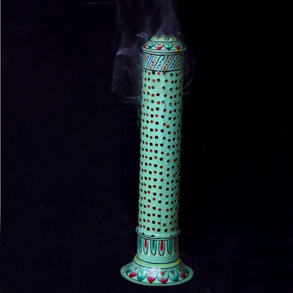 Hand Painted Incense stick holder - Agarbatti stand - India shopping