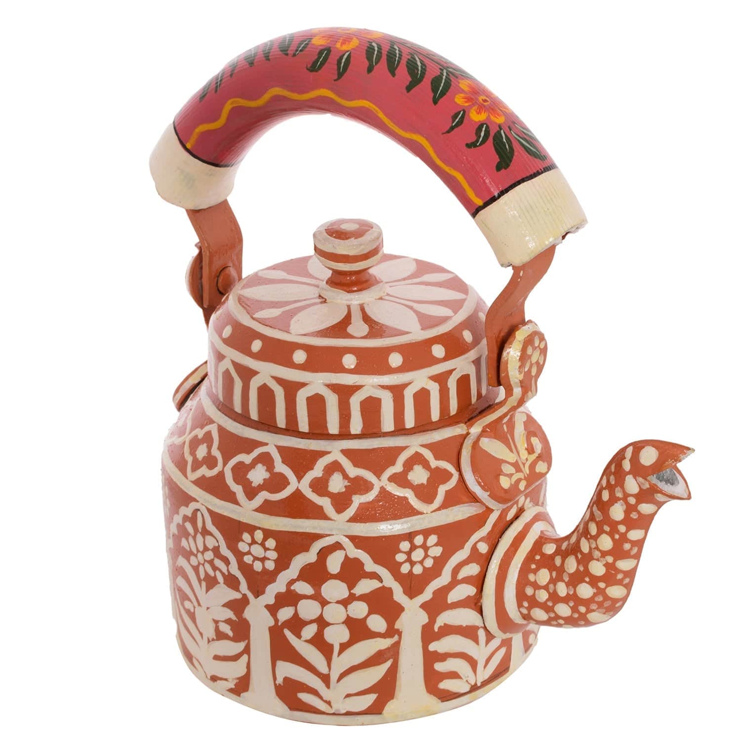 Hand Painted Kettle : The Pink City - India shopping