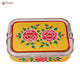 Hand Painted Lunch Box , Bento Box : School Lunch Box: Yellow Floral