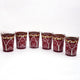 Hand Painted Tea Glass set of 6: Hawamahal