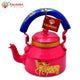 Hand Painted Tea Kettle : Pink Cow Painted