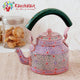 Kaushalam Hand painted tea kettle : Pink City, Festive Gift, Gift for Her, Christmas morning tea pot