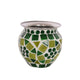 Mosaic Vase, Kalash, Sugar Bowl : Green Mosaic Pot
