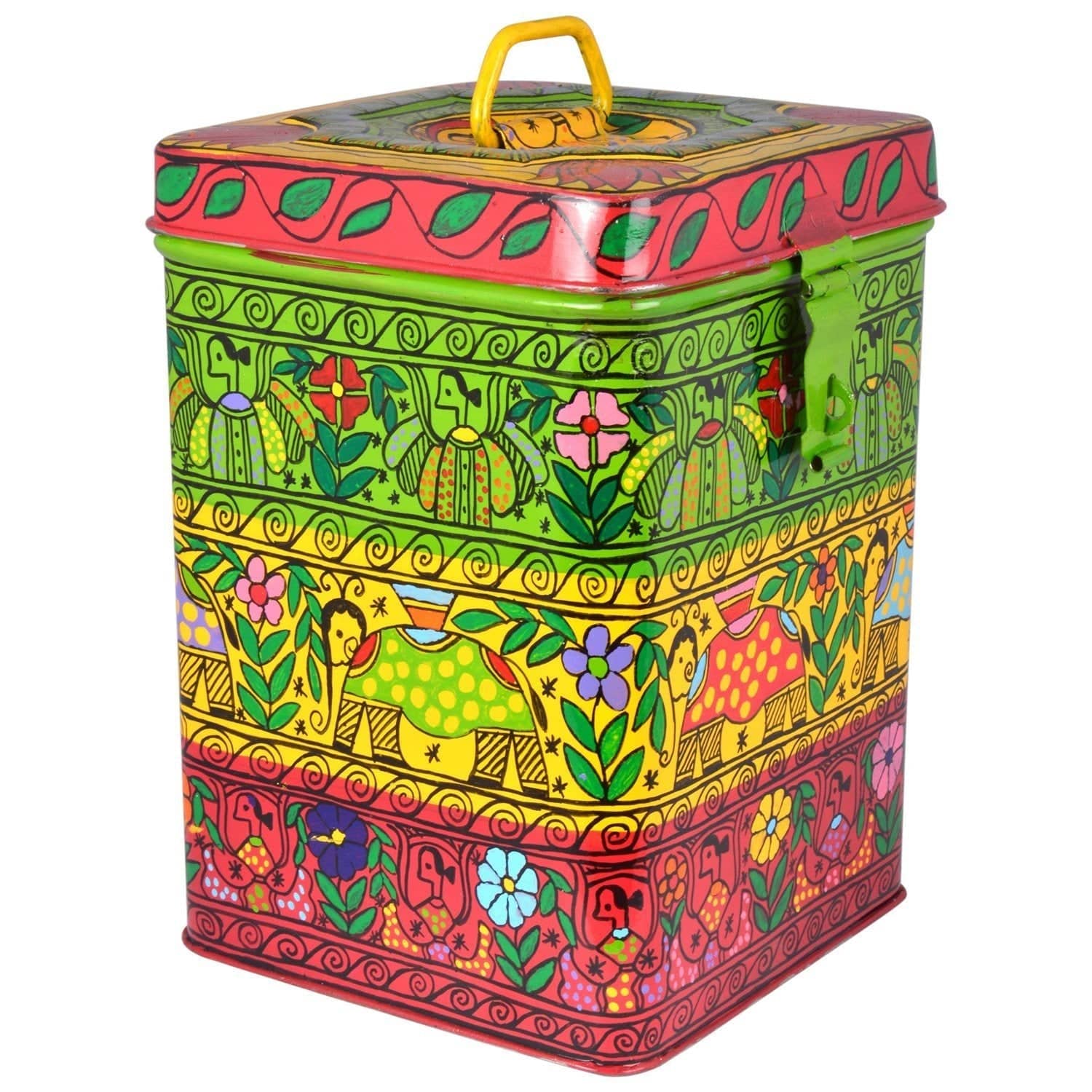 Traditional Canister - " Celebration" Cookie Jar - India shopping