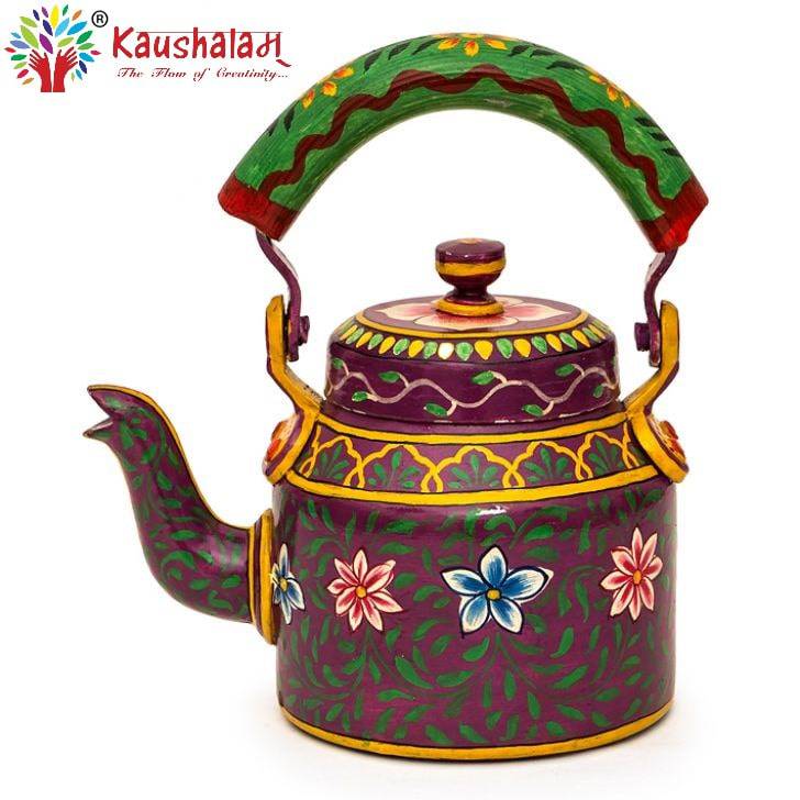 Hand Painted Kettle - India shopping