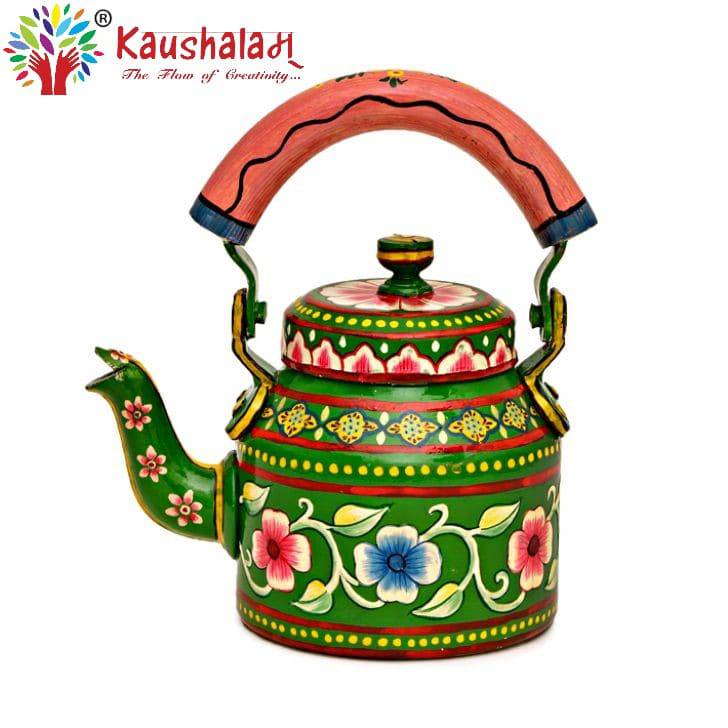 Hand Painted Kettle - India shopping