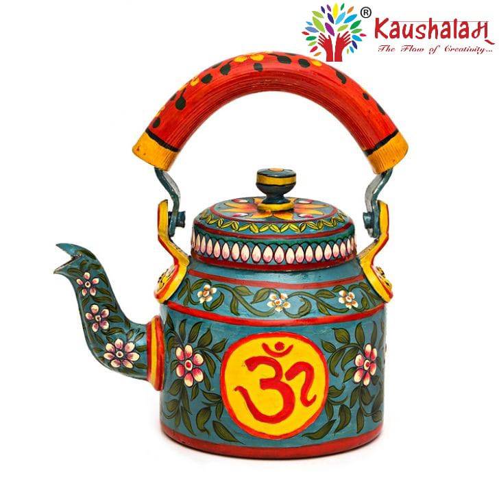 Hand Painted Kettle : Adventure Collection - India shopping