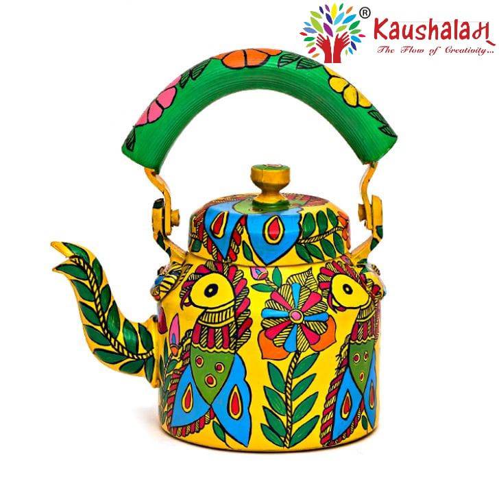 Hand Painted Kettle : Adventure Collection - India shopping