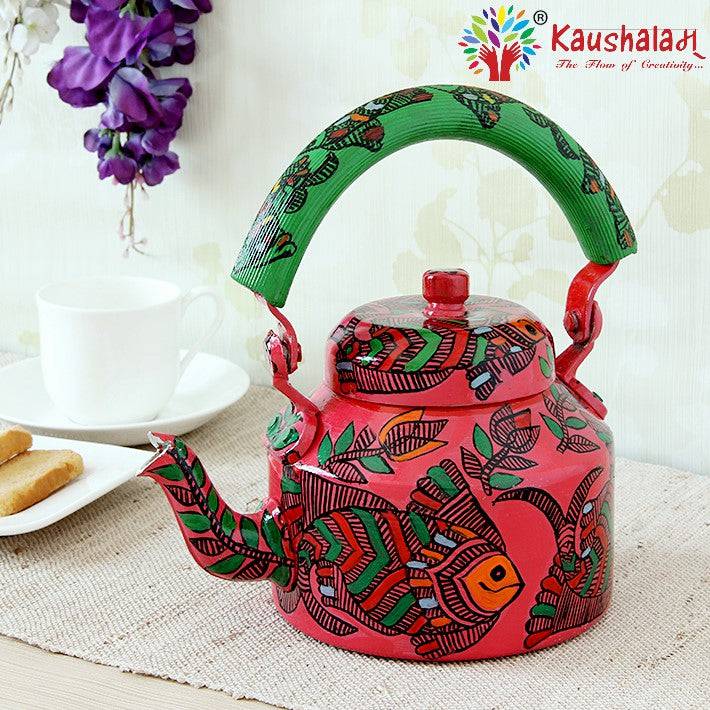 Hand Painted Kettle : Adventure Collection - India shopping