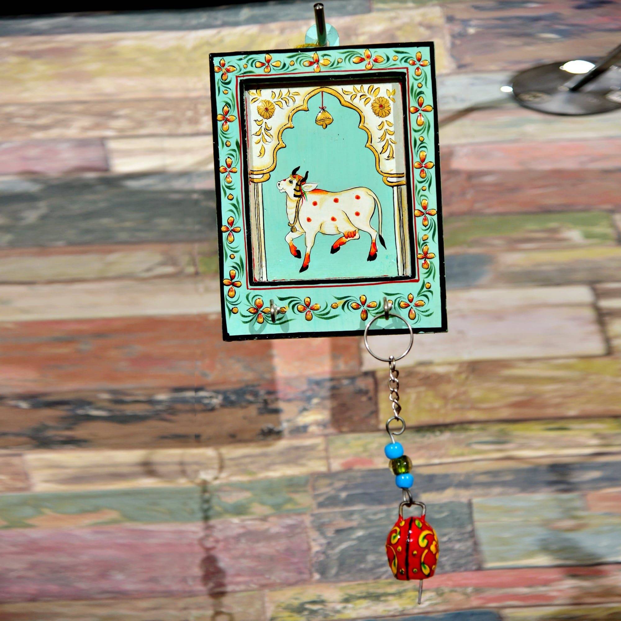 KEY CHAIN HOLDER: 2 KEYS: PICHWAI ART - India shopping