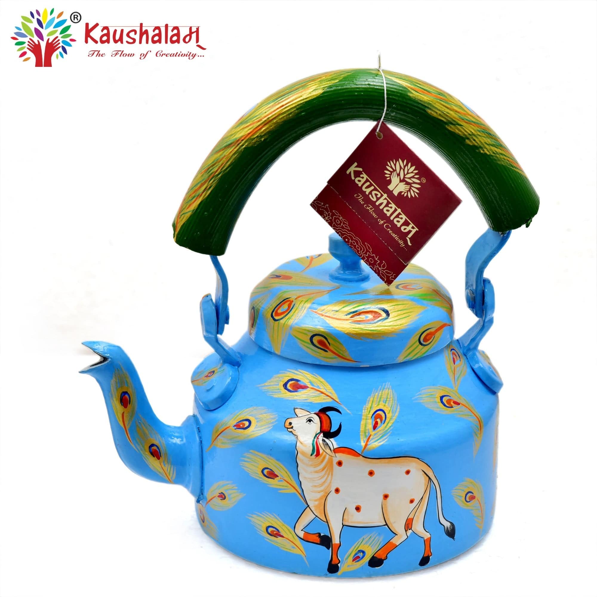 Hand Painted Tea Kettle - India shopping