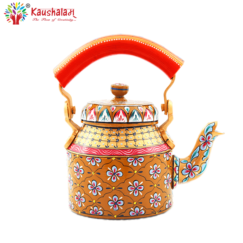 Hand Painted Tea Kettle - India shopping