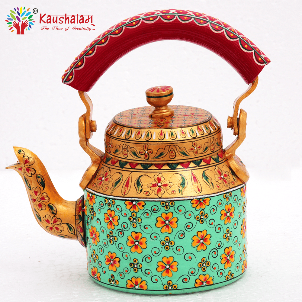 Hand Painted Tea Kettle - India shopping