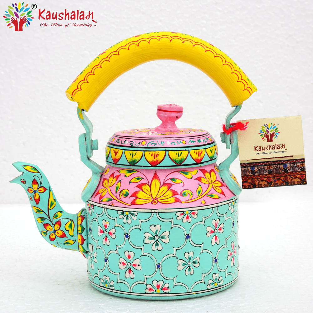 Hand Painted Tea Kettle - India shopping