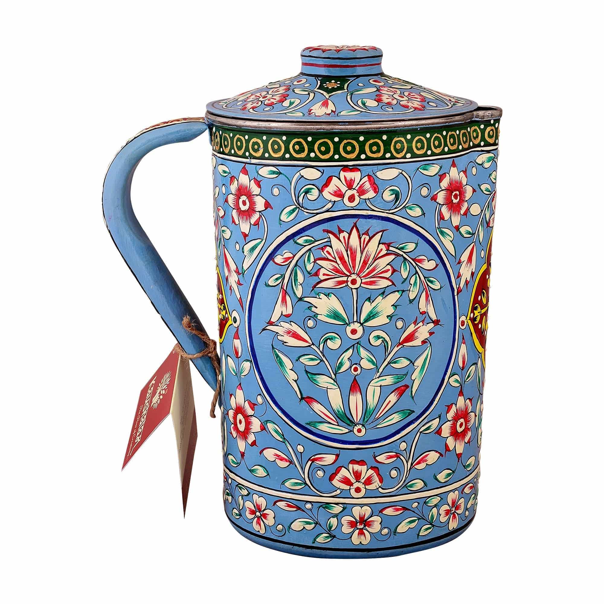 Hand Painted water jug / Stainless steel pitcher- Collection - India shopping