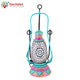 Hand Painted Lantern with Bulb : Ethnic Mosaic Bed Side Lamp - Elegant Collection