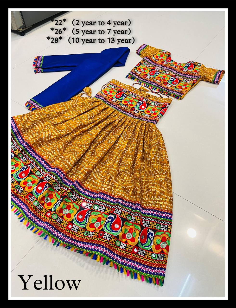 Kids Navratri Traditional Lehenga | Ready To Wear | Enchanted Ethnic Ensemble