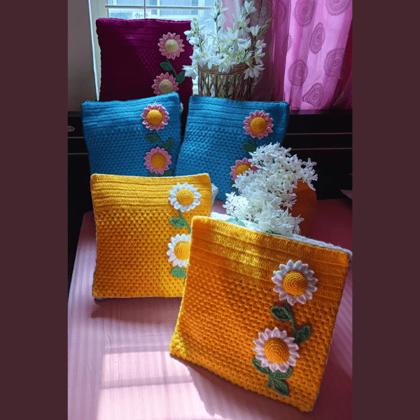 Crochet Cushion Covers Collection - India shopping