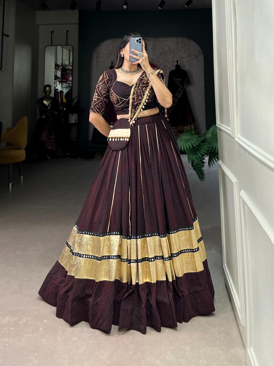 Dual Classy Lehenga  Choli  | Ready To Wear