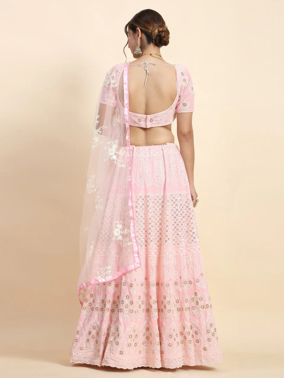 Classic Lehenga Choli With Thread Embroidered Work | Ready To Wear