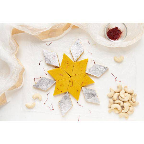 Maakhan Bhog  Kesar Katli - 500 gms - India shopping