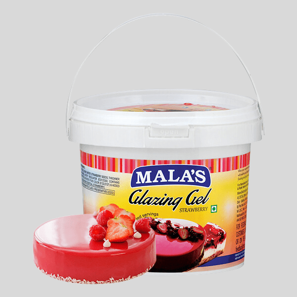 Strawberry Glaze Gel 1Kg Bucket - India shopping