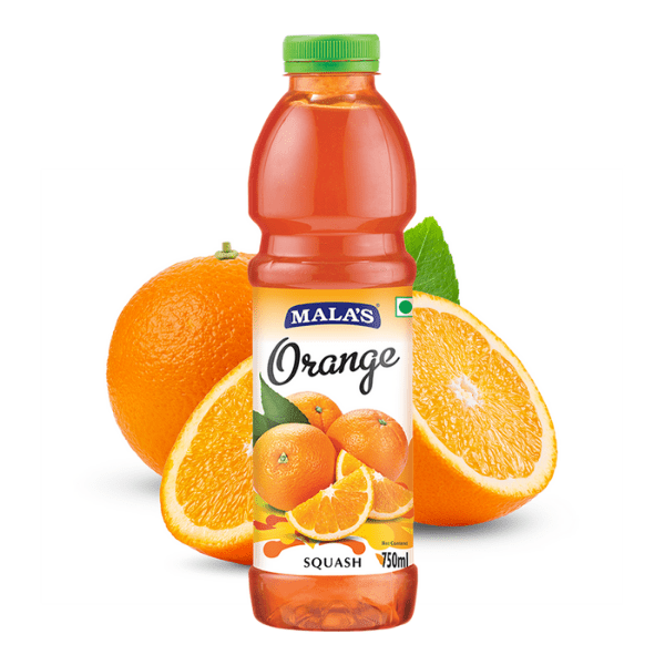 Orange Squash 750ml PET Bottle - India shopping