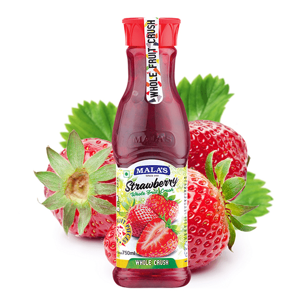 Strawberry Whole Crush 750ml PET Bottle - India shopping