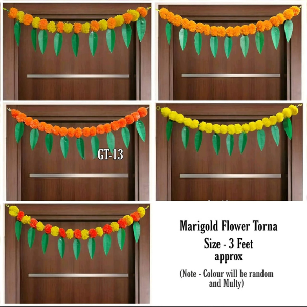 Marigold bandhanwar for door | Set of 10