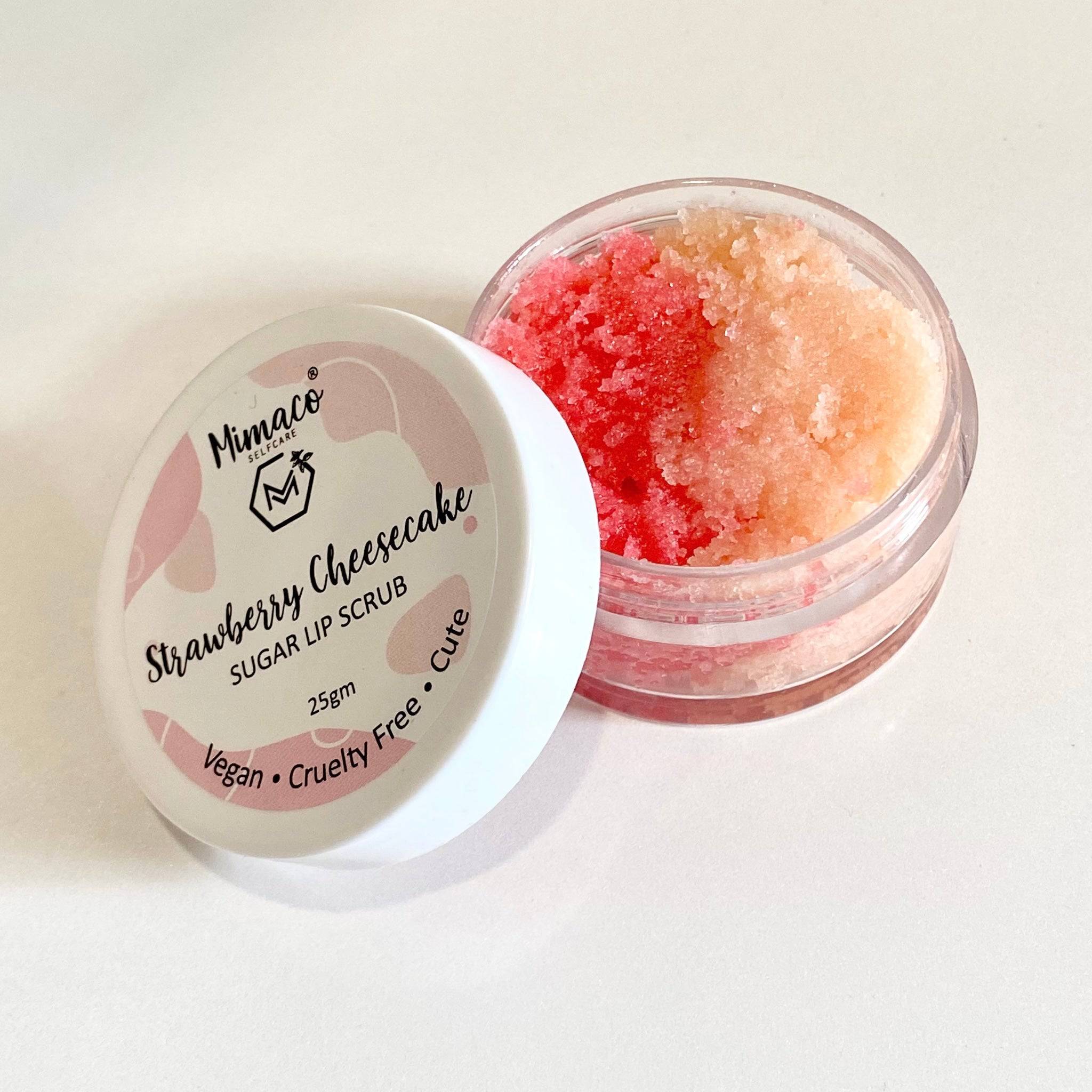 Strawberry cheesecake - lip scrub - India shopping