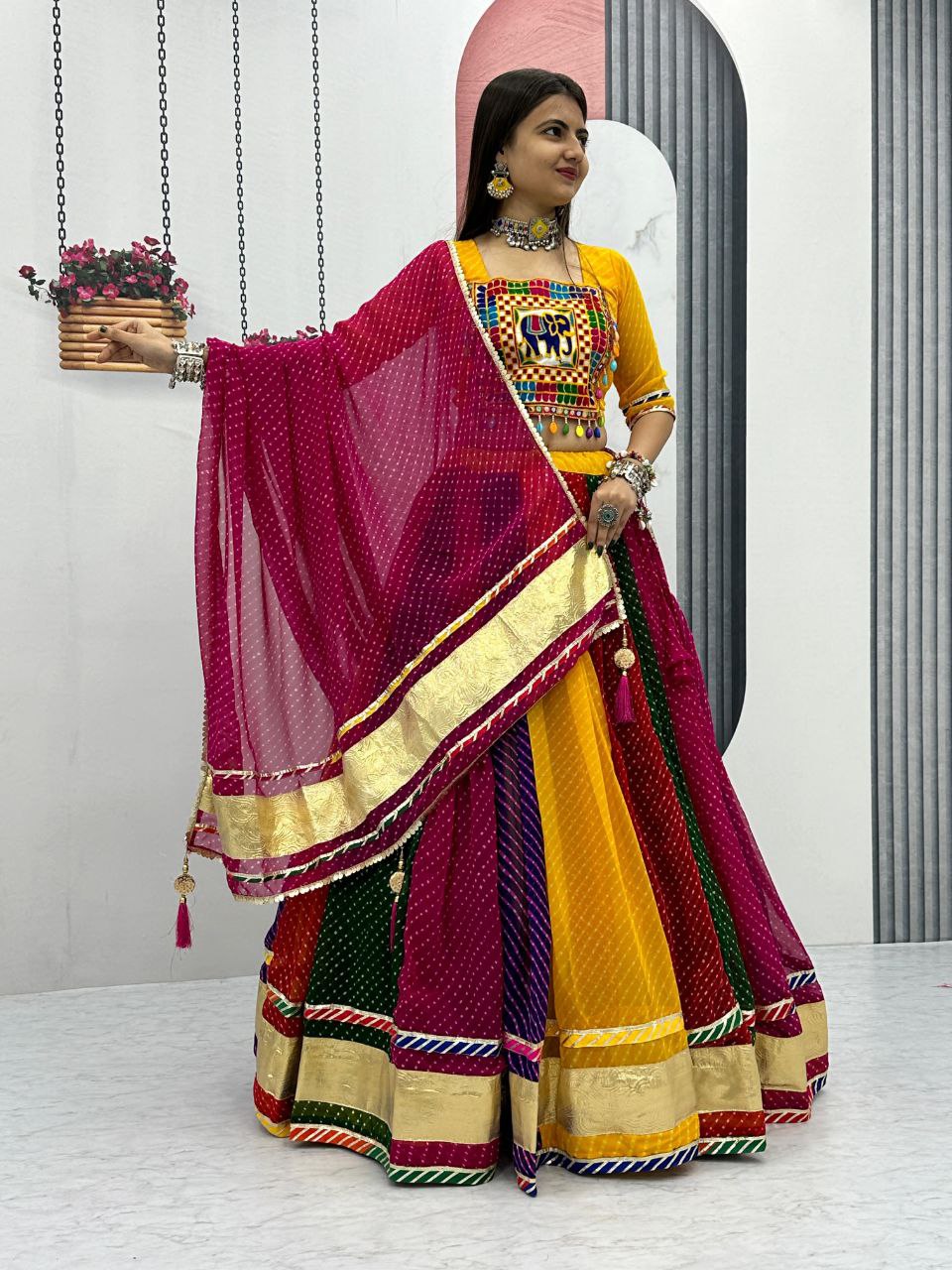 Navratri Special Pure Motedo Lehenga Choli  | Ready To Wear