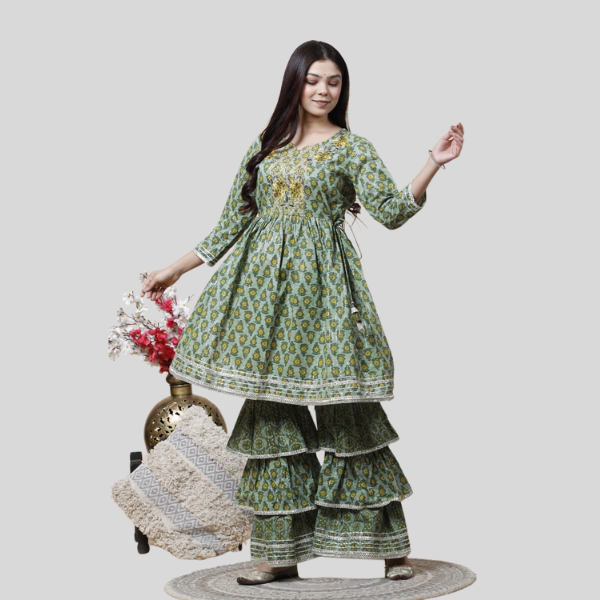 kurti-and-sharara-set