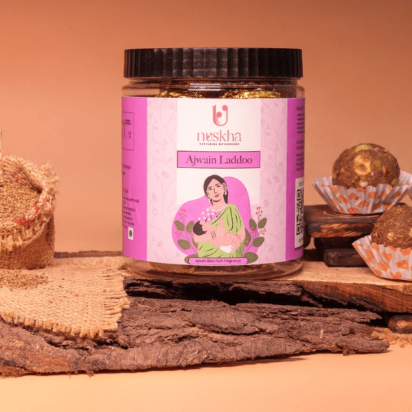 Nuskha Kitchen Ajwain Laddoo For Post Pregnancy 500 gms - India shopping