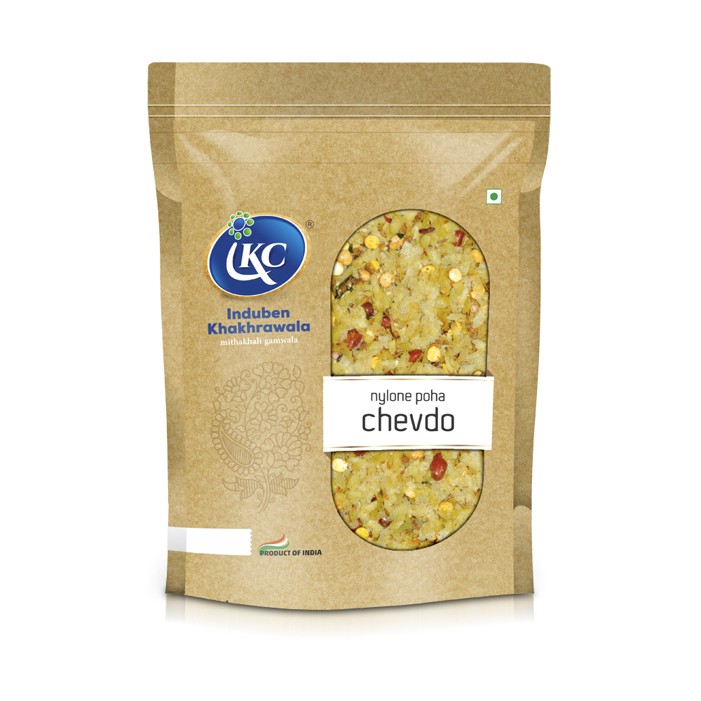 Induben Khakhrawala Nylon Poha Chevdo 500 gms