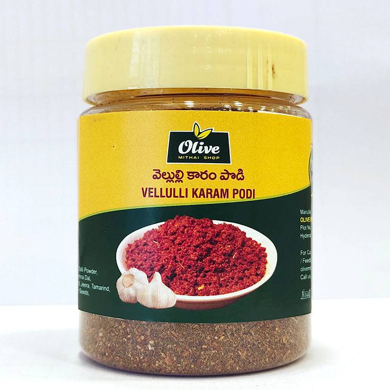 Olive Mithai Shop vellulli karam 500 gms - India shopping