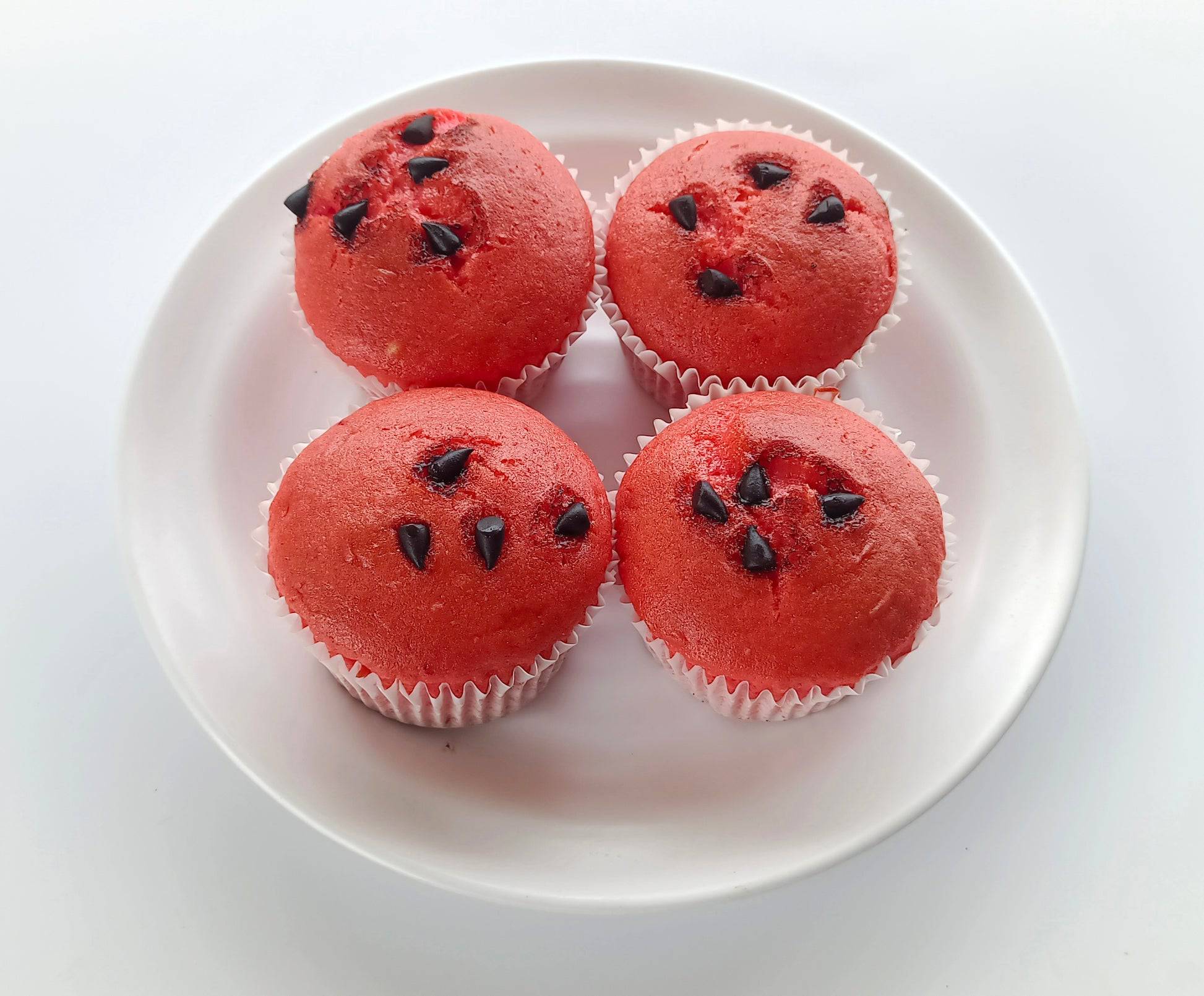 Olive Mithai Shop Strawberry Cup Cakes 4 pcs - India shopping