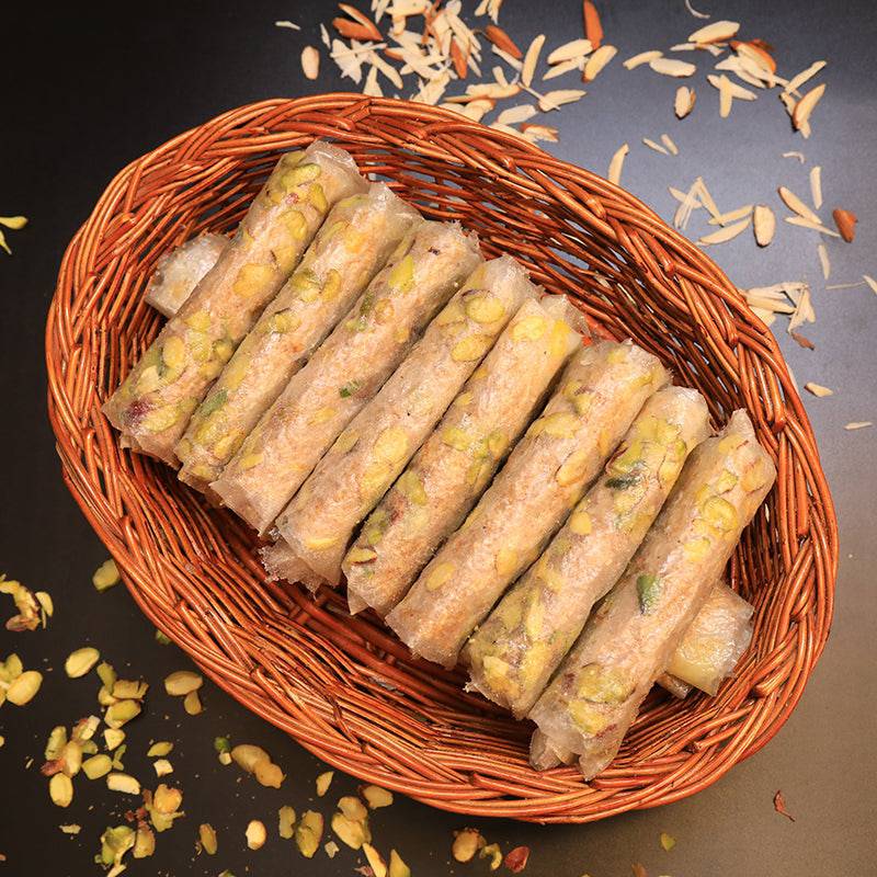 Olive Mithai Shop Dryfruit Putarekulu  5 Pcs - India shopping