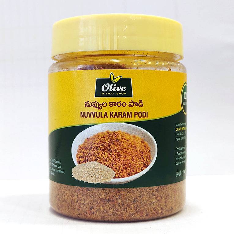 Olive Mithai Shop Nuvvula Karam 500 gms - India shopping