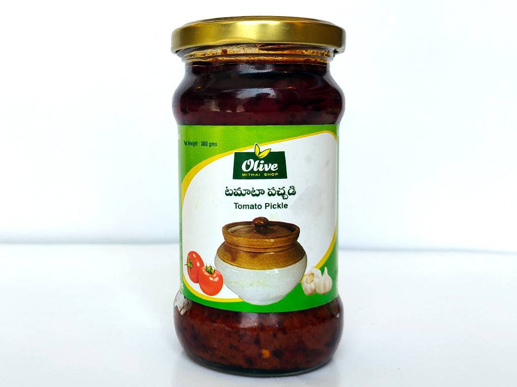 Olive Mithai Shop Tomato Pickle 500 gms - India shopping