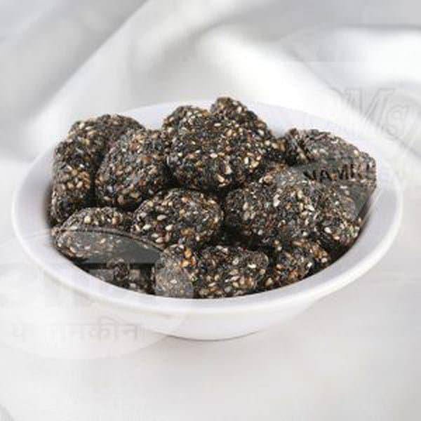 Om Namkeen Black Til Laddu - 250 gms - India shopping