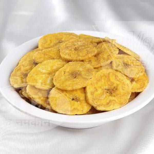 Om Namkeen Yellow Kela Chips - 250 gms - India shopping