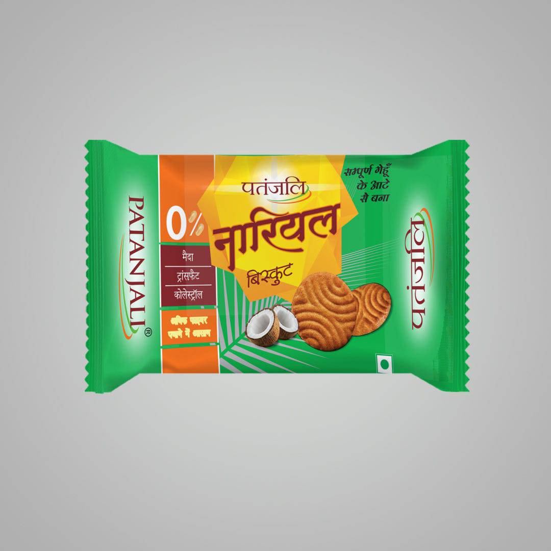 Patanjali Nariyal Biscuits - 250 gms - India shopping