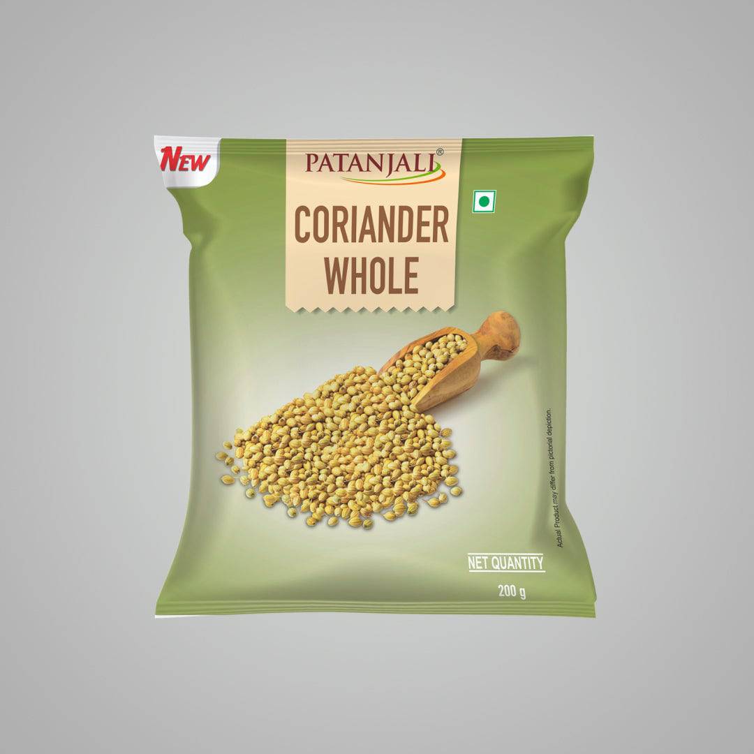 Patanjali Coriander Whole - 200 gms - India shopping